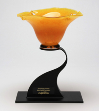 Poppy Award Nicholson Blown Glass