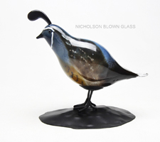 Quail Nicholson Blown Glass