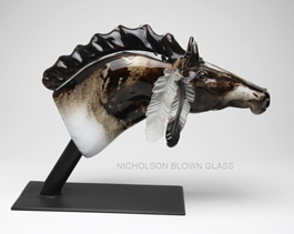 Paint Horse Nicholson Blown Glass