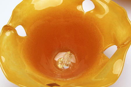 California Poppy Nicholson Blown Glass