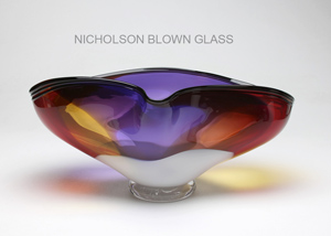 Source Wave Vessel Nicholson Blown Glass