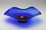 Cobalt Dichroic Bowl Nicholson Blown Glass