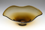 Dark Topaz Dichroic Bowl Nicholson Blown Glass