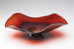 Garnet Dichroic Bowl Nicholson Blown Glass