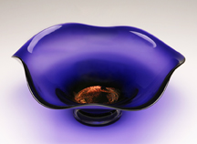 Amethyst Dichroic Bowl Nicholson Blown Glass