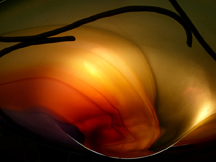 Chandelier closeup Nicholson Blown Glass